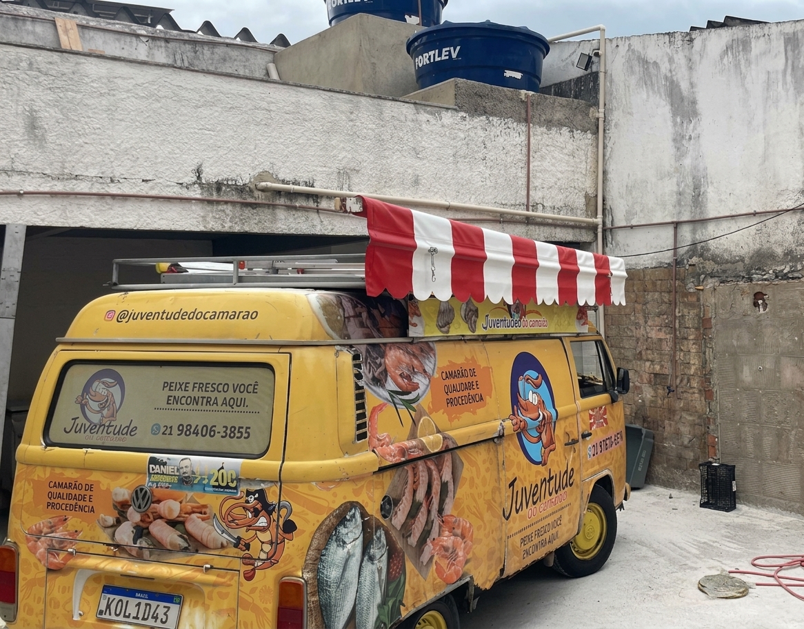 Braço Reto adaptado (em veículo_kombi)